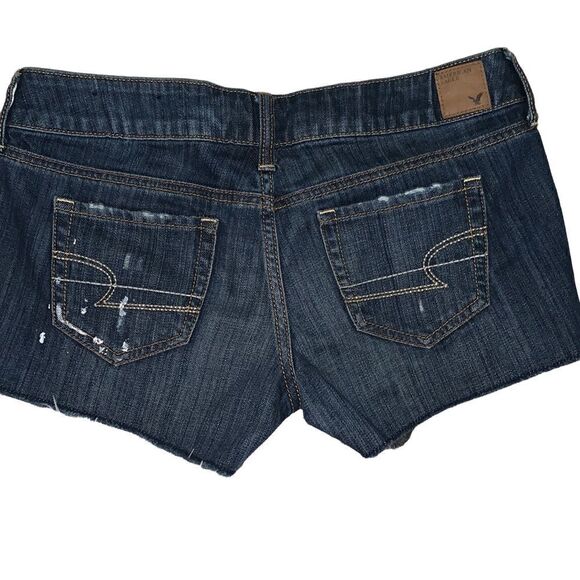 AMERICAN EAGLE blue Jean cut-off shorts 4 - Picture 1 of 5